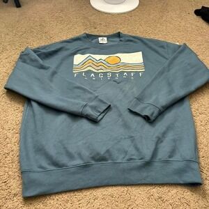 Blue Prairie Mountain Flagstaff Arizona crewneck sweatshirt Size XL